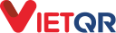 Logo VietQR với chữ V màu đỏ và chữ ETQR màu xanh lam.